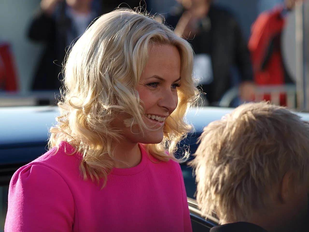 Kronprinsesse Mette-Marit deltager ved Eurovision Song Contest 2010 i Oslo. Billedet viser hende i forbindelse med arrangementet.