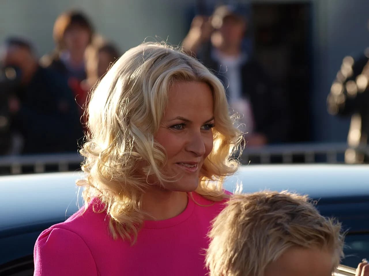 Hendes Kongelige Højhed Kronprinsessen af Norge under Eurovision 2010 i Oslo.