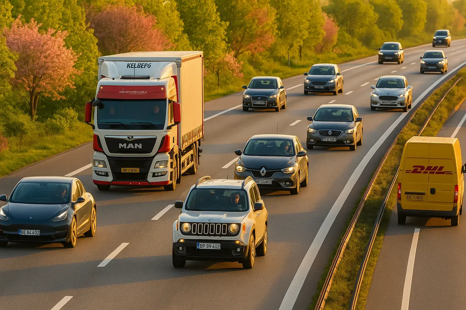 Car, bil, biler, motorvej, trafik,