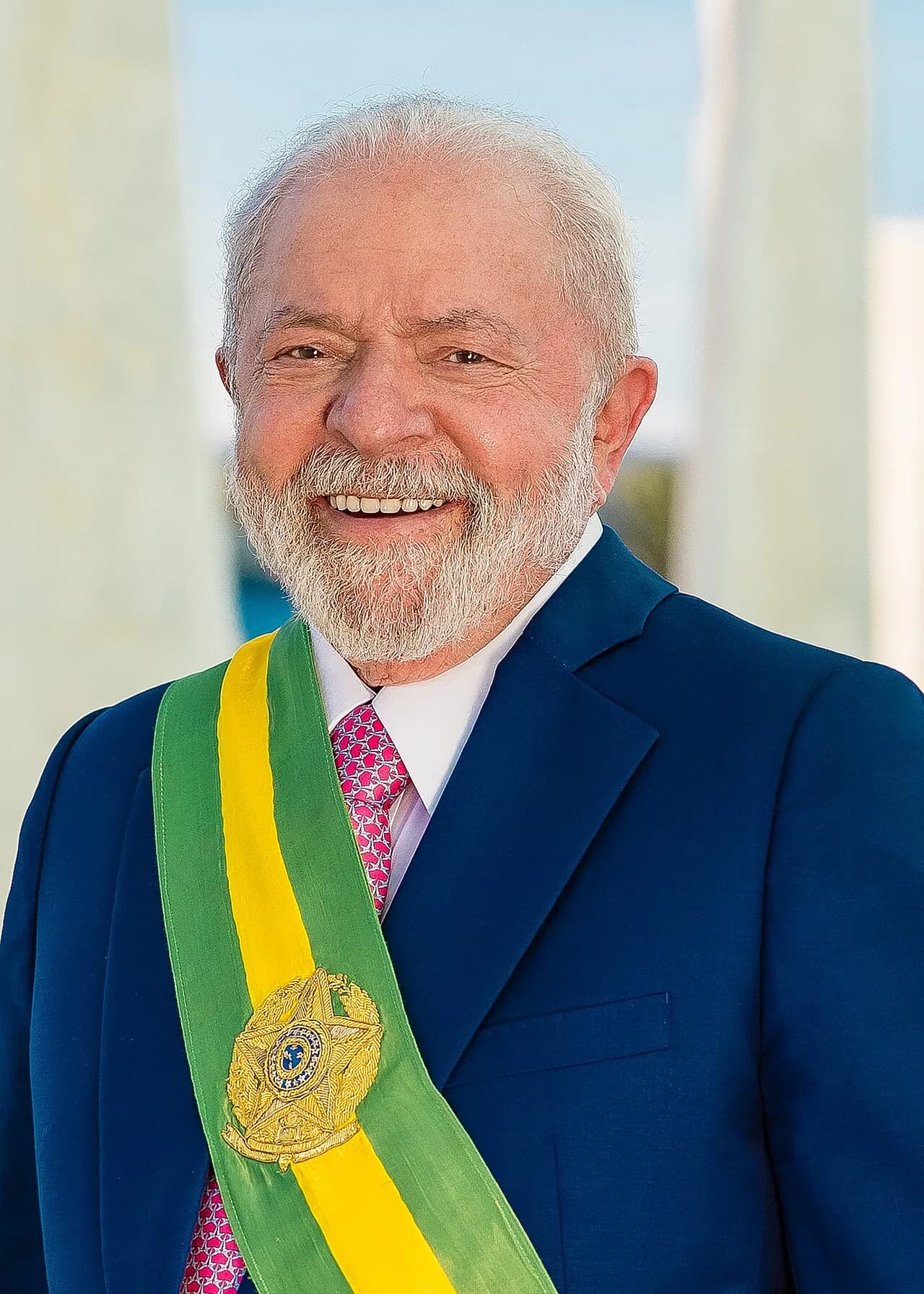 Officielt portræt af Brasiliens præsident Luiz Inácio Lula da Silva. Fotoet er taget i forbindelse med præsidentembedet.