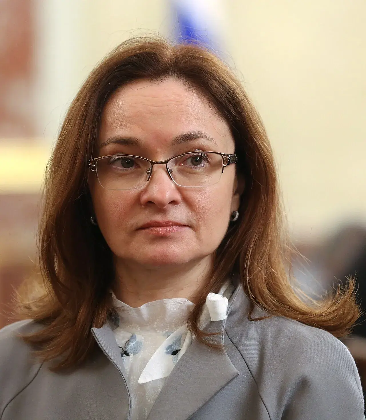 Elvira Nabiullina, leder af Ruslands centralbank, fotograferet i forbindelse med et møde om budgetfremskrivninger. Billedet er taget i Moskva den 24. juni 2013.