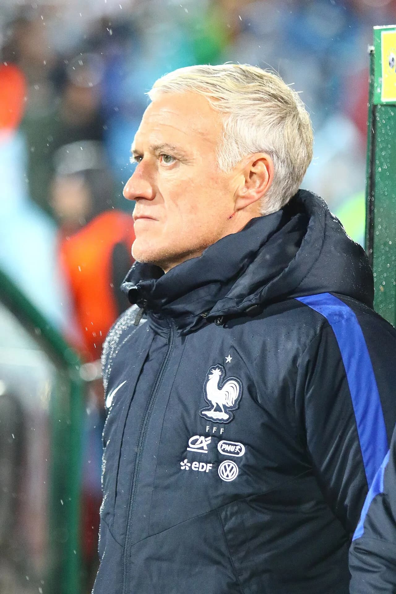 Didier Deschamps, den franske fodboldtræner, fotograferet i 2017. Han har været manager for Frankrigs landshold siden 2012.