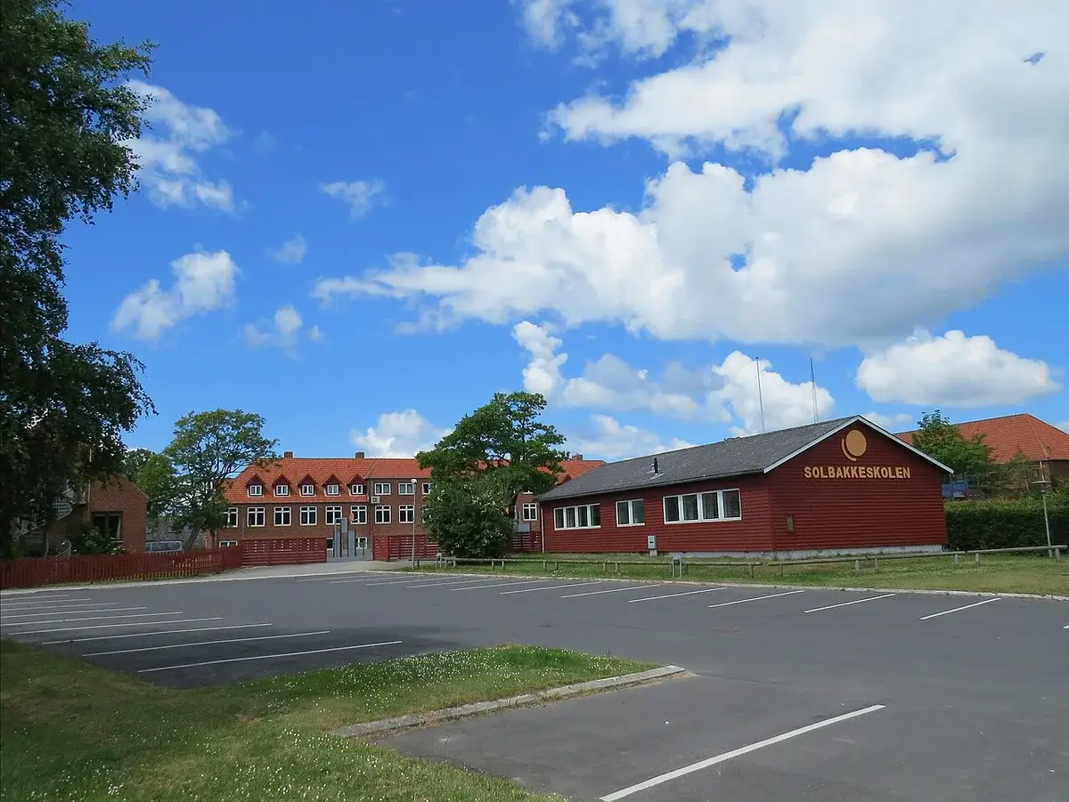 Solbakkeskolen school building in Dalby, Denmark