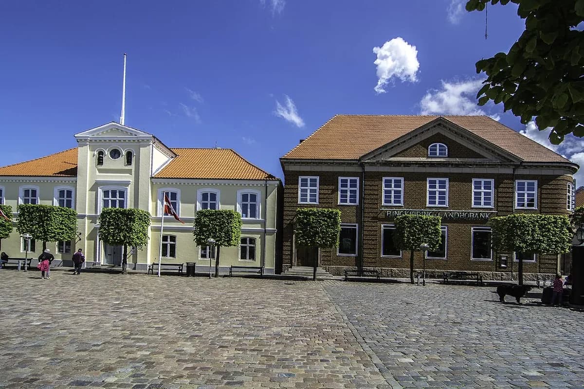 Exterior view of Ringkjobing Landbobank building