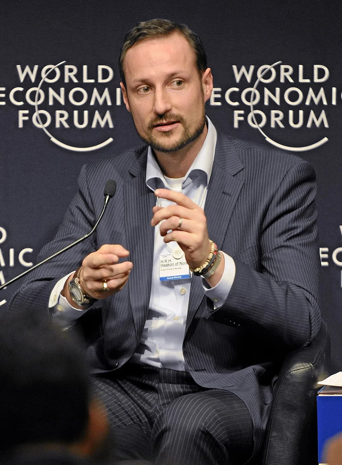 Crown Prince Haakon of Norway speaking at World Economic Forum 2010