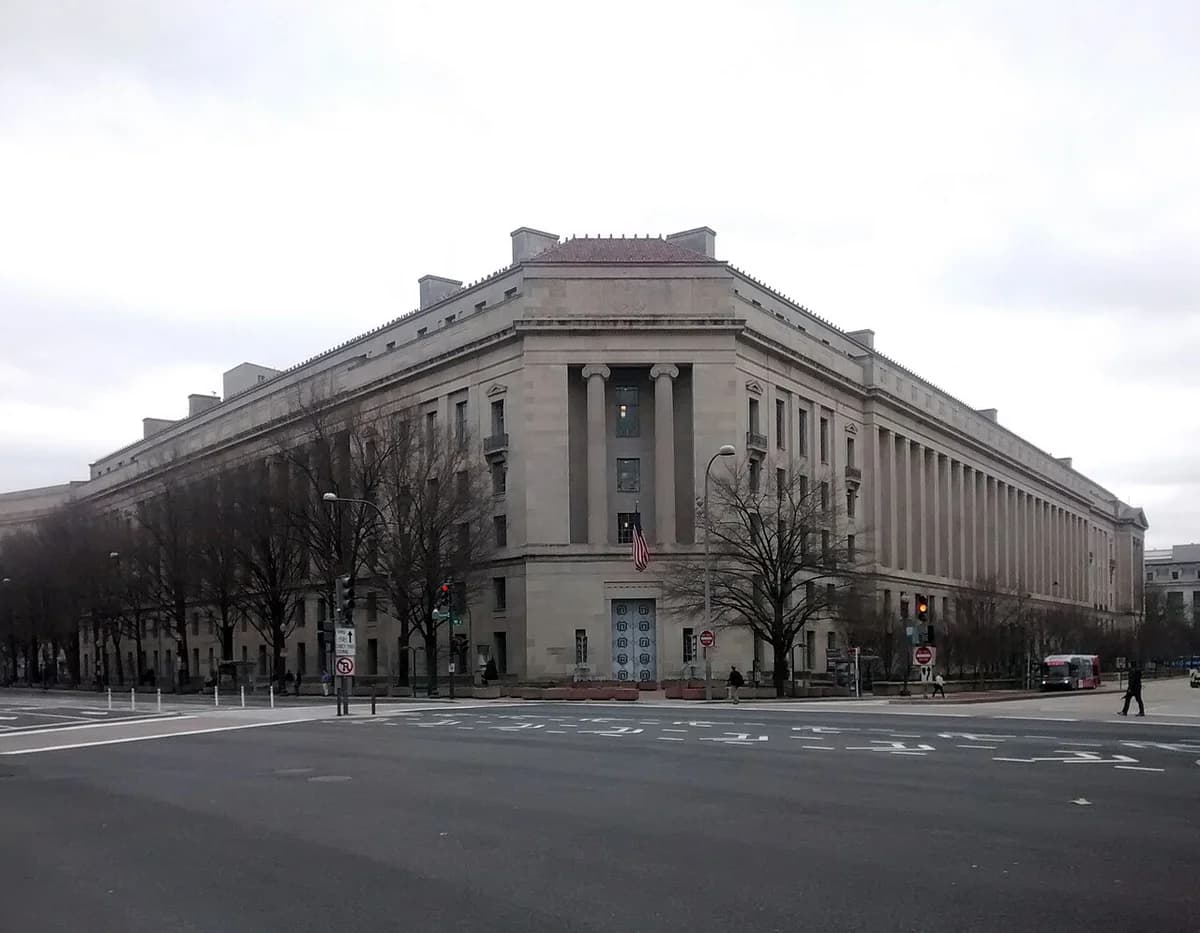 The Robert F. Kennedy Department of Justice Building in Washington, D.C.