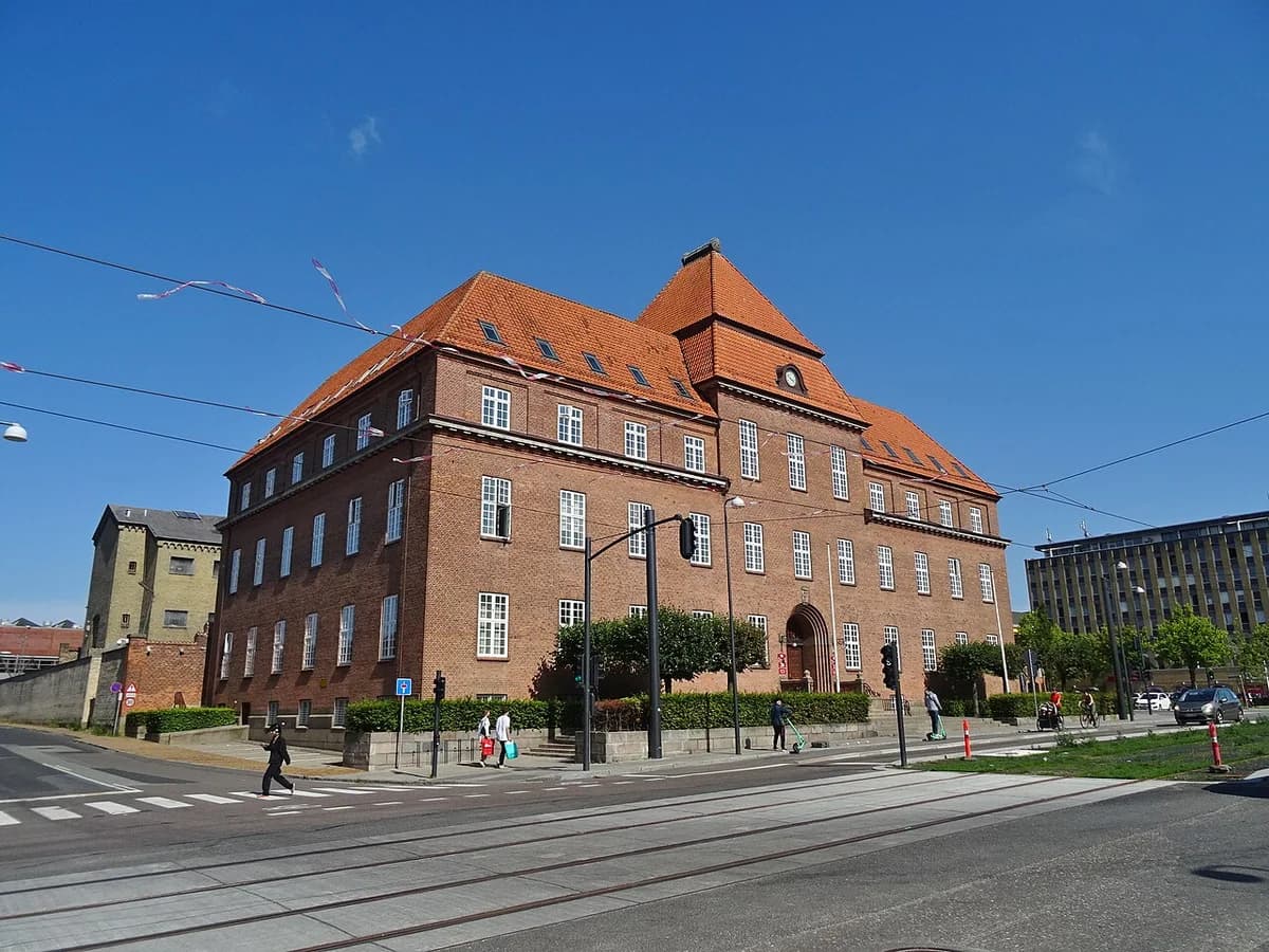 Exterior of the courthouse in Odense, Denmark.