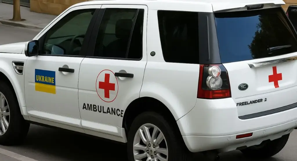 70-årig britisk frivillig konverterer biler til ambulancer og kører dem gennem krigszoner til Ukraine