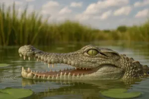 Sol, cocktails og en krokodille: Luksusresort fik uventet gæst i poolen