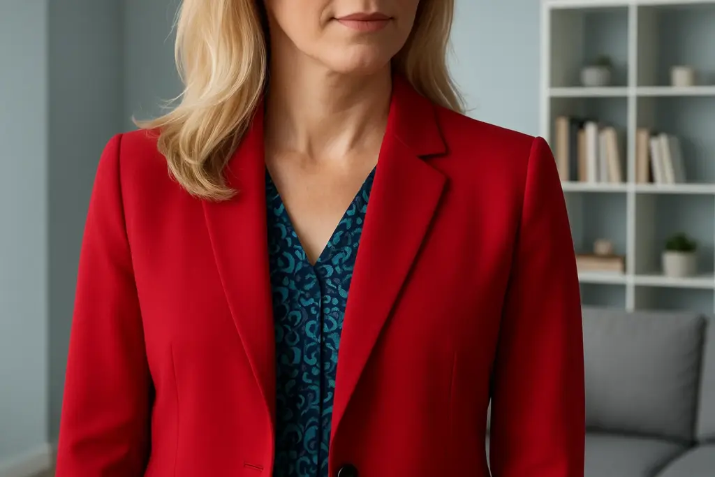 Rød blazer med skjult besked sætter genbrug på dagsordenen: Var det sidste ønske glemt?